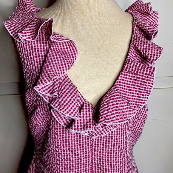 WAYF Dorian Mini Ruffle Hem Dress XL - Picture 7 of 10